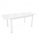 ГРАНД G тол раздвижной со стеклом Optiwhite Белый/Белый